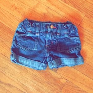 Old Navy Denim Shorts with Pink Outline